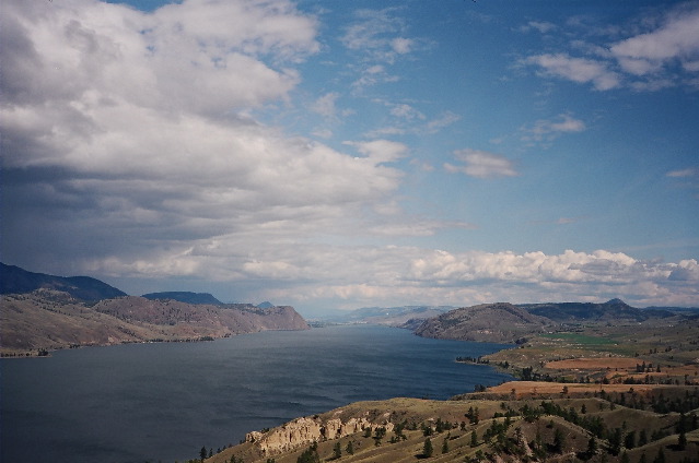 Kamloops Lake, view East