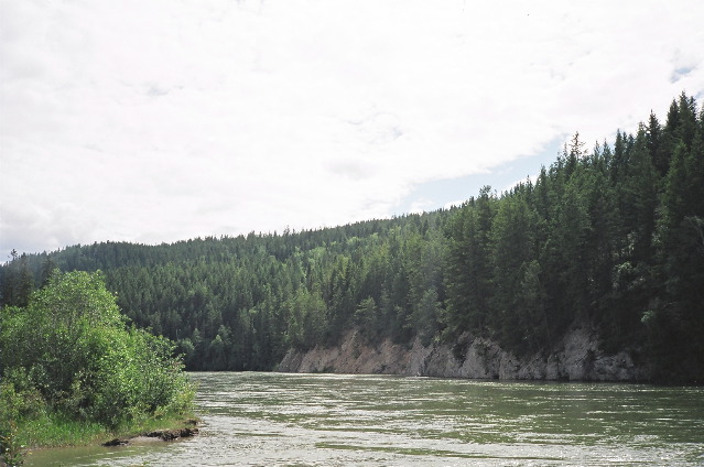 same place, looking up the river