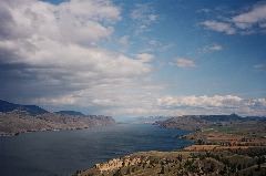 Kamloops Lake, view East