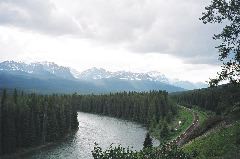 same place, looking back, North-West